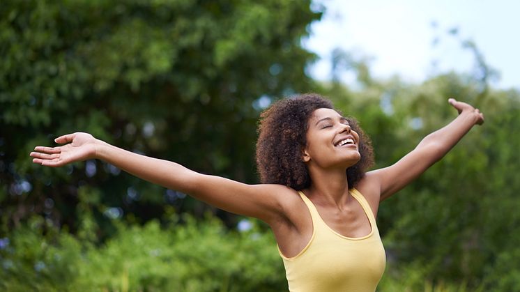 Woman exercising outdoors 