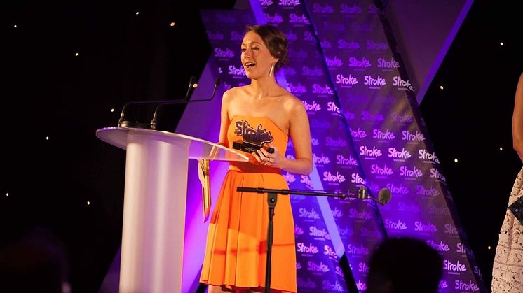 Annabel Jones at the Life After Stroke Awards