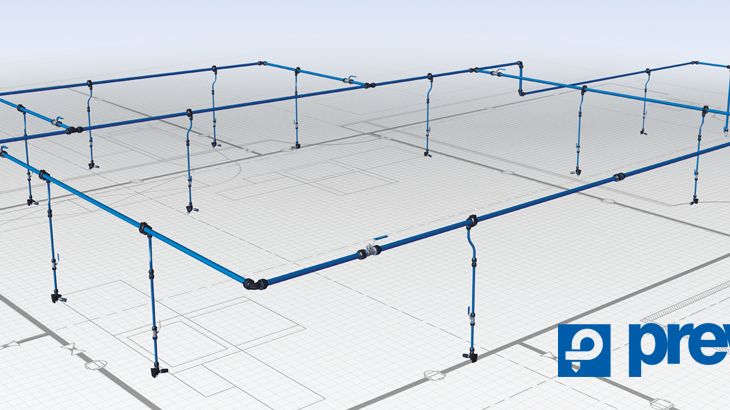 Prevosts system er et komplet pneumatisk system, som består af omkring 40 komponenter, som f.eks. koblinger, vinkler, rør, tilslutninger, værktøj og tilbehør.