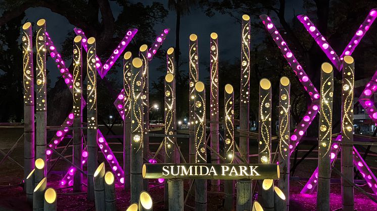 Bamboo Lighting at Sumida Park
