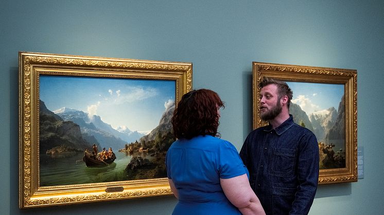 Fra performancen på Nasjonalmuseet, Oslo. Foto: Nasjonalmuseet / Annar Bjørgli.