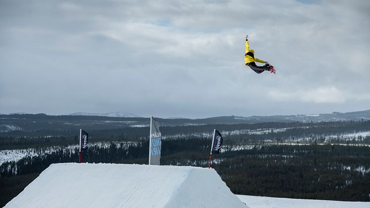 SM i freeski och snowboard avgörs den 1–3 april i Kläppen. Foto: Daniel Bernstål.