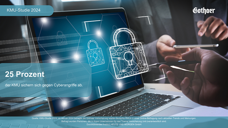 Mittlerweile sichert sich jedes vierte KMU gegen Cyberrisiken ab – im vergangenen Jahr war es nur jedes fünfte.