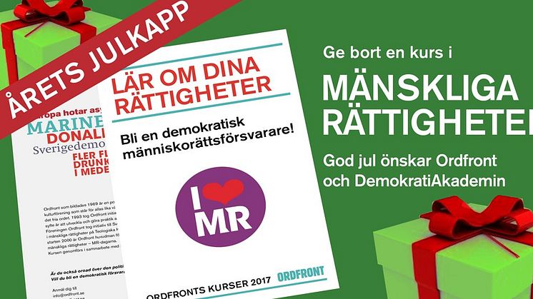 Nystart för kurs i mänskliga rättigheter