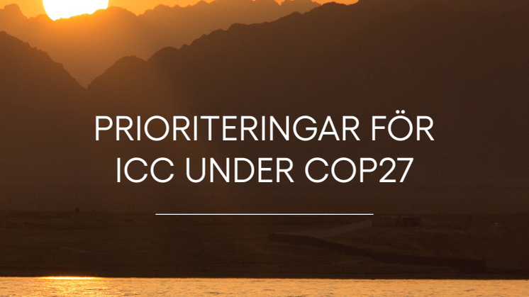 ICC:s prioriteringar under COP27