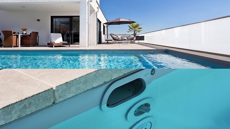 Pool im Garten: Wasser und Energie sparen mit innovativer Filtertechnik © Desjoyaux Pools