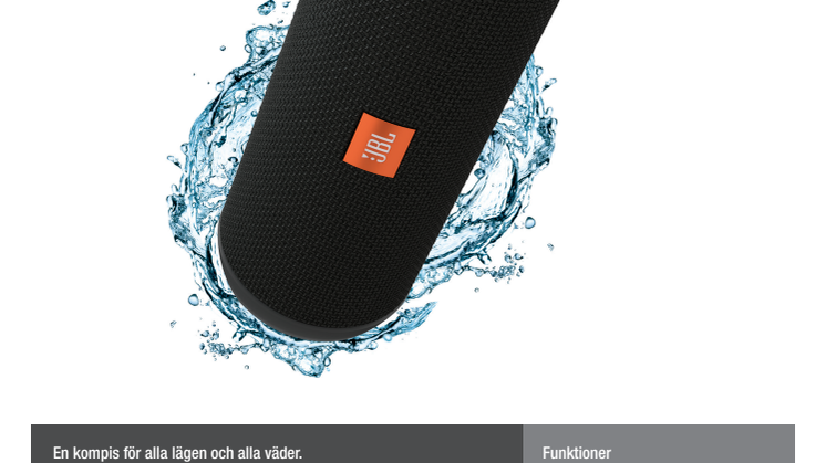 JBL släpper uppföljaren Flip 3 – en bärbar och vattentålig högtalare med kraftfullt ljud