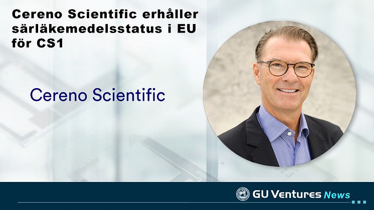 Cereno Scientific erhåller särläkemedelsstatus i EU för CS1 