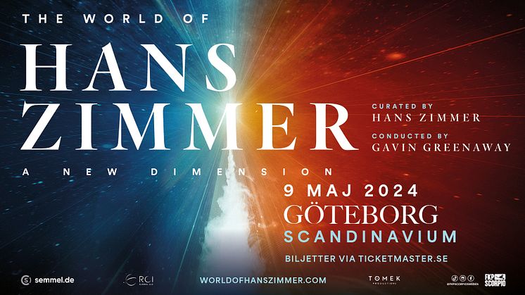 Nya föreställningen The World of Hans Zimmer – A New Dimension kommer till Göteborg!
