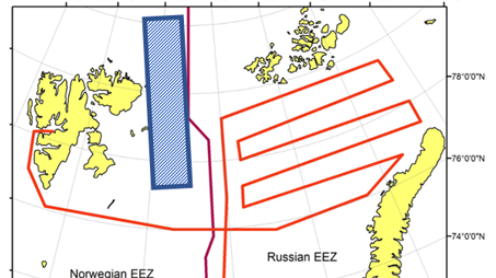 Route scientific cruise Russian waters