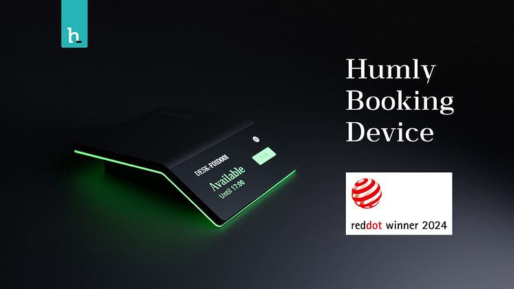 Red Dot is the latest organization to recognize these qualities that have made Humly Booking Device among today’s top choices for space booking platforms in the business community, with Humly among the winners in the Red Dot Award: Product Design cat