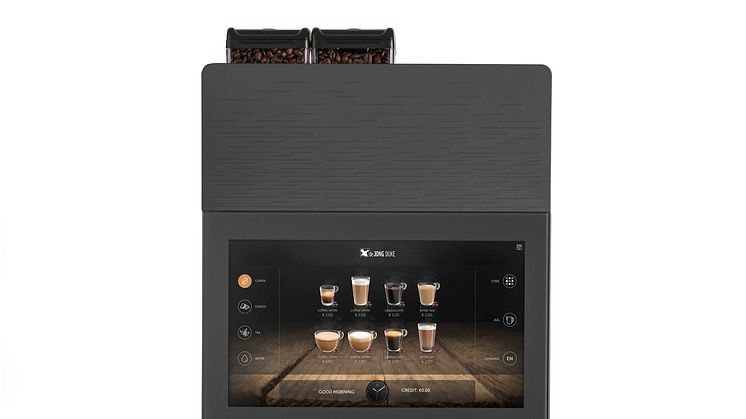 European coffee brewing center store