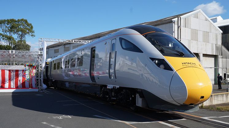 Hitachi Unveils Train for the UK Intercity Express Programme