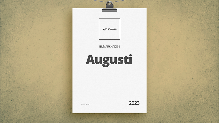 Bilmarknaden augusti 2023