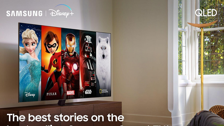 Disney+ tulee Samsungin älytelevisioihin Pohjoismaissa