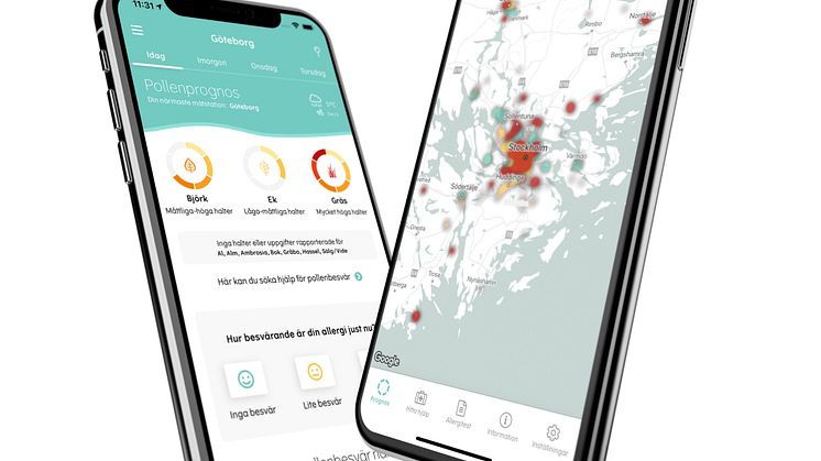 Crowdsourcad pollenkoll i realtid i Pollenkoll-appen