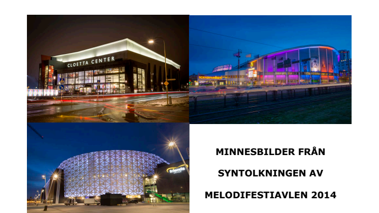 Minnesbilder från Melodifestivalen 2014