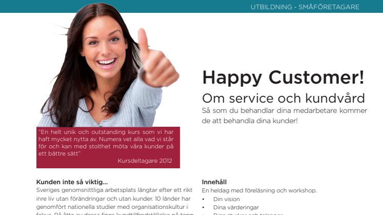 Utbildning - Happy Customer