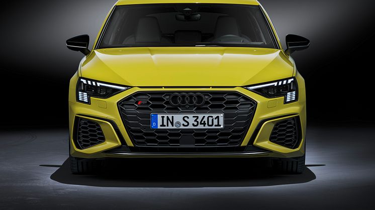 Audi S3 Sportback with Matrix LED headlights and digital daytime running lights