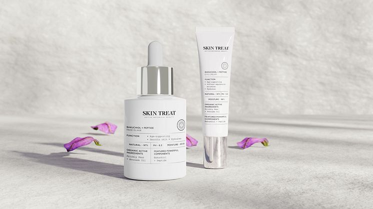 Skin Treat lanseeraa kaksi uutta bakuchiol-pohjaista tuotetta – Bakuchiol + Peptide Eye Cream sekä Bakuchiol + Peptide Face Elixir