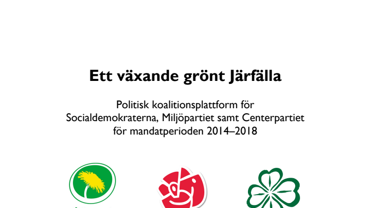 Politisk koalitionsplattform Järfälla 2014-2018