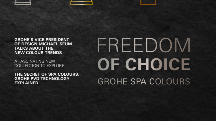 GROHE SPA Colours - 10 upeaa väriä 