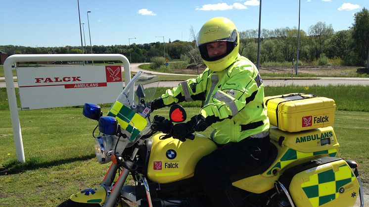 Falck ger trygghet och hjälp på Malmöfestivalen med MC-ambulans