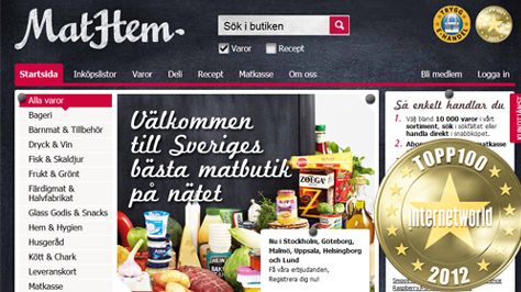 MatHem.se är Årets matsajt 2012