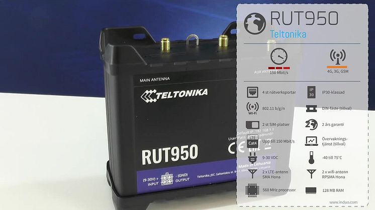 Teltonika RUT950 -en översikt
