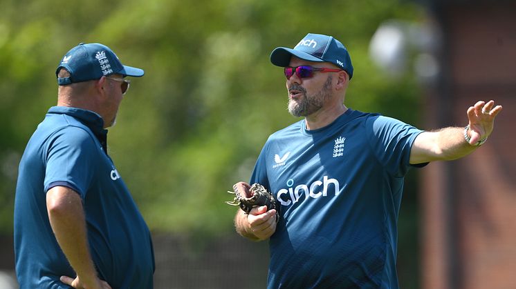 England Men’s Elite Pace Bowling Coach Neil Killeen (right) will lead the Lions in India this month (Getty Images)