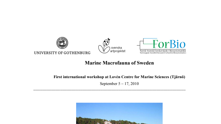 Marine Macrofauna of Sweden