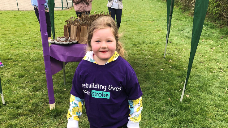 ​Barbridge four-year-old stroke survivor puts in the strides for the Stroke Association