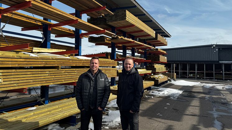 Mattias och Magnus Bergqvist, delägare av Bergqvist Järn & Bygg i Askersund.