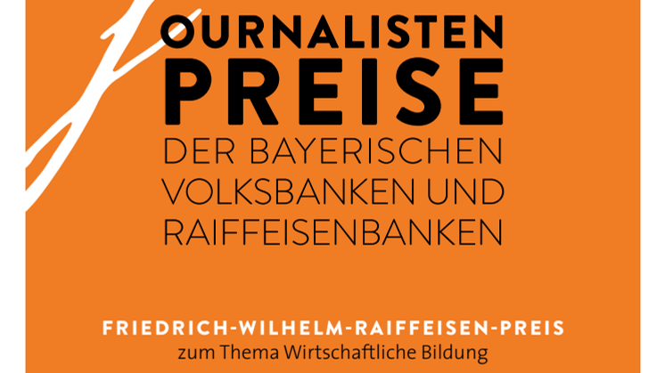 Flyer: Journalistenpreise der bayerischen Volksbanken und Raiffeisenbanken