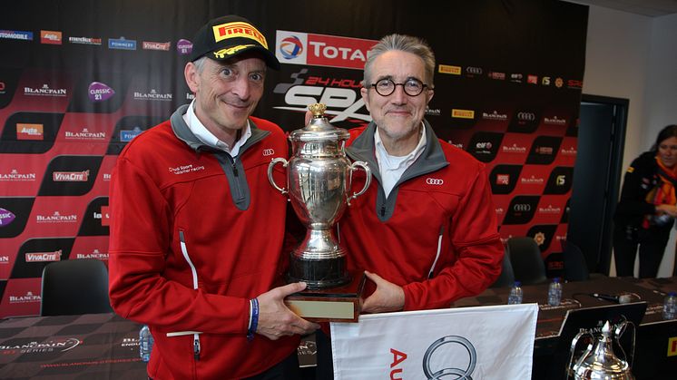 24h Spa 2015 - Romolo Liebchen (Head of Audi Sport customer racing), Heinz Hollerweger (Managing Director quattro GmbH)