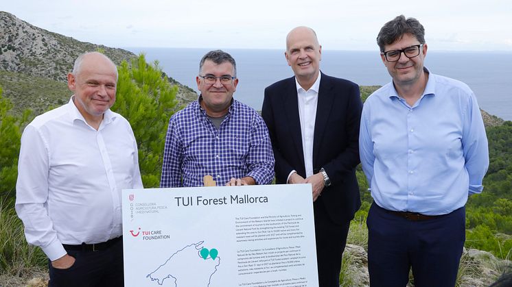 Jordbruks-, fiske- och miljöministeriet för Balearerna inleder omfattande skogsplanteringsprojekt med TUI Care Foundation – lanserar TUI Forest Mallorca