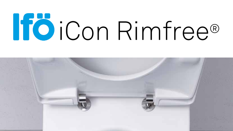 Bättre hygien och enklare rengöring med Ifö iCon Rimfree