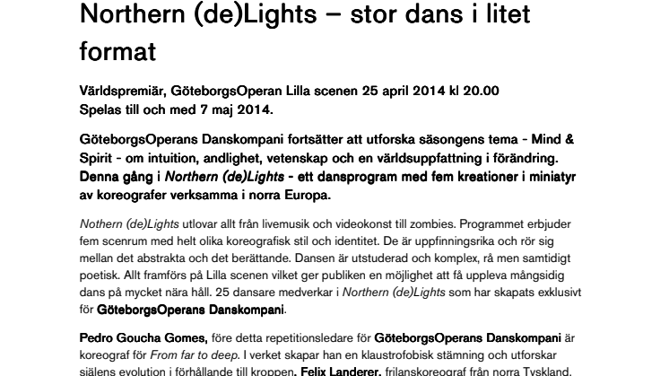 Northern (de)Lights – stor dans i litet format
