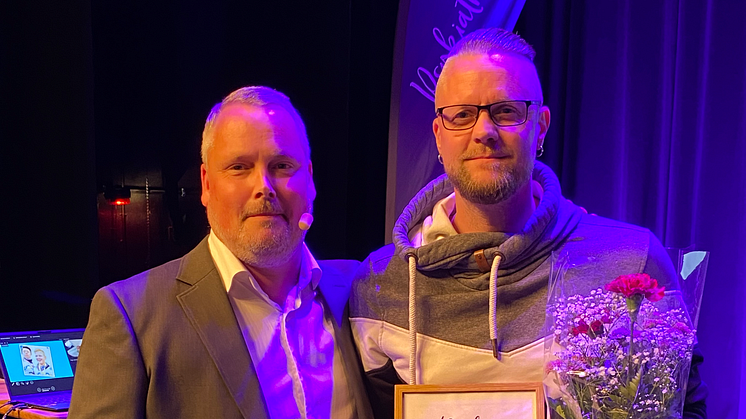 Under tisdagskvällen på Konserthusteatern Karlskrona tilldelades Martin Johansson priset för årets eldsjäl i Ronneby.