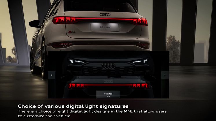 Audi Q6 e-tron - Digitale OLED-baglygter