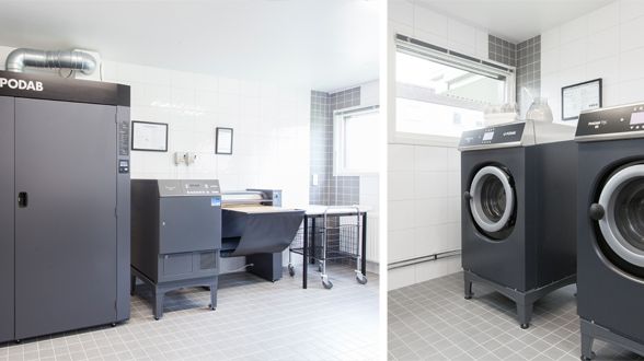 Nya tvättstugor med PODAB-produkter hos Brf Bosvedjan