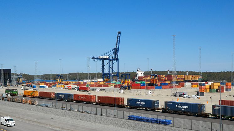 I och med att Stockholm Norvik Hamn nu tas i bruk kommer containerterminalen i Frihamnen i Stockholm att stängas och marken där frigöras för stadsutveckling. Bild: Stockholms Hamnar