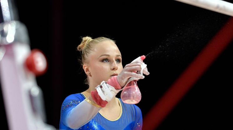 Riktigt bra kvaldag för svenskorna på VM i artistisk gymnastik