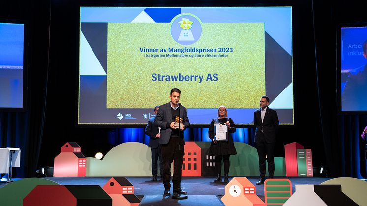 Strawberry er vinner av Mangfoldsprisen 2023. Foto: Nikolas Gogstad-Andersen.  