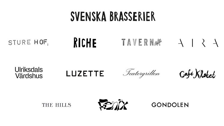 Varumärken, Svenska Brasserier