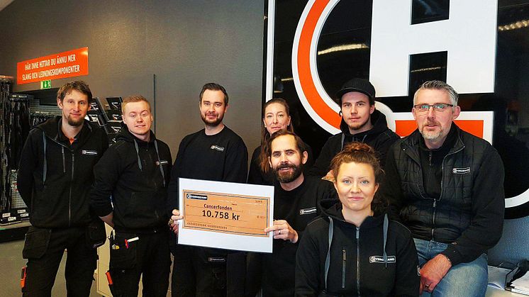 Hydroscands medarbetare i Örebro är glada över kampanjens resultat