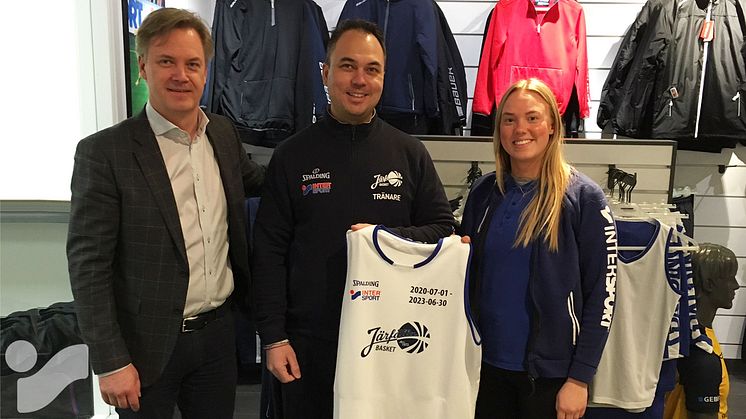 Efter tre lyckade år: Järfälla Basket förlänger med Intersport