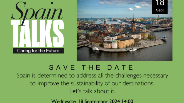 Invitasjon til reiselivsbransjen: Delta på det første Spain Talks-arrangementet og prisutdeling i Stockholm, "Omsorg for fremtiden"
