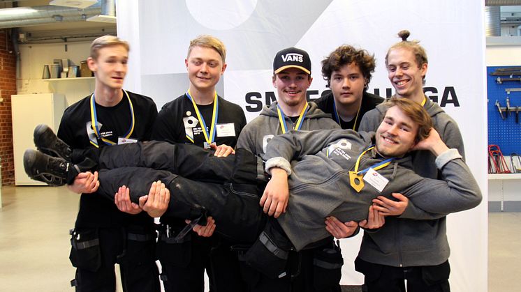 Finalisterna i SM för unga plåtslagare 2019
