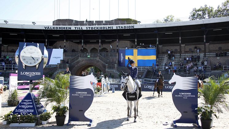 12-14 juni 2020 blir det återigen hästfest på Stockholms Stadion när världseliten gör upp i flera spännande hoppklasser. Foto: Stefano Grasso/LGCT